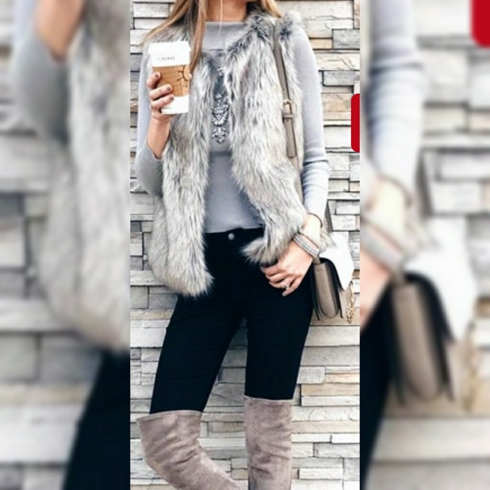 Sweater Project faux fur vest